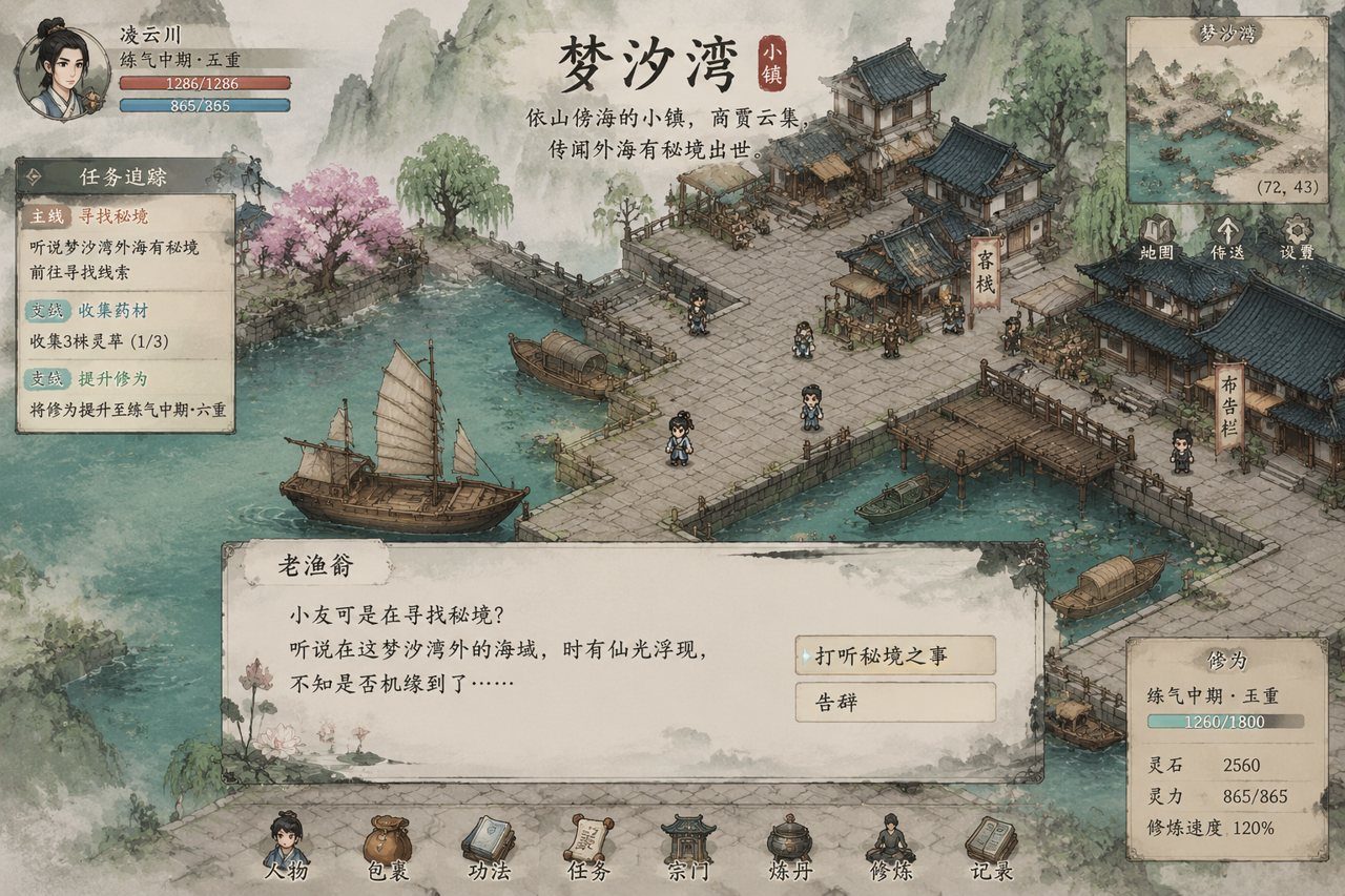 谪仙索欢录 剧情RPG 演示图 4
